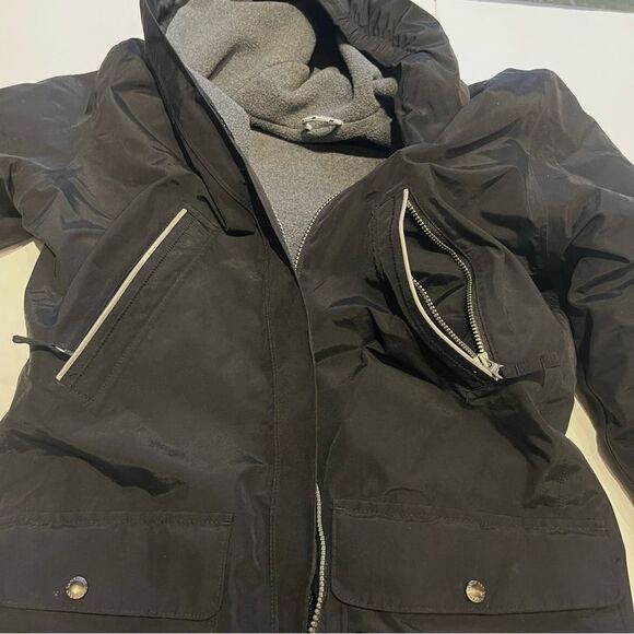 Lands' End Men's Squall Snow Jacket Black w/reflective trim Full Zip Size Medium - Picture 14 of 14